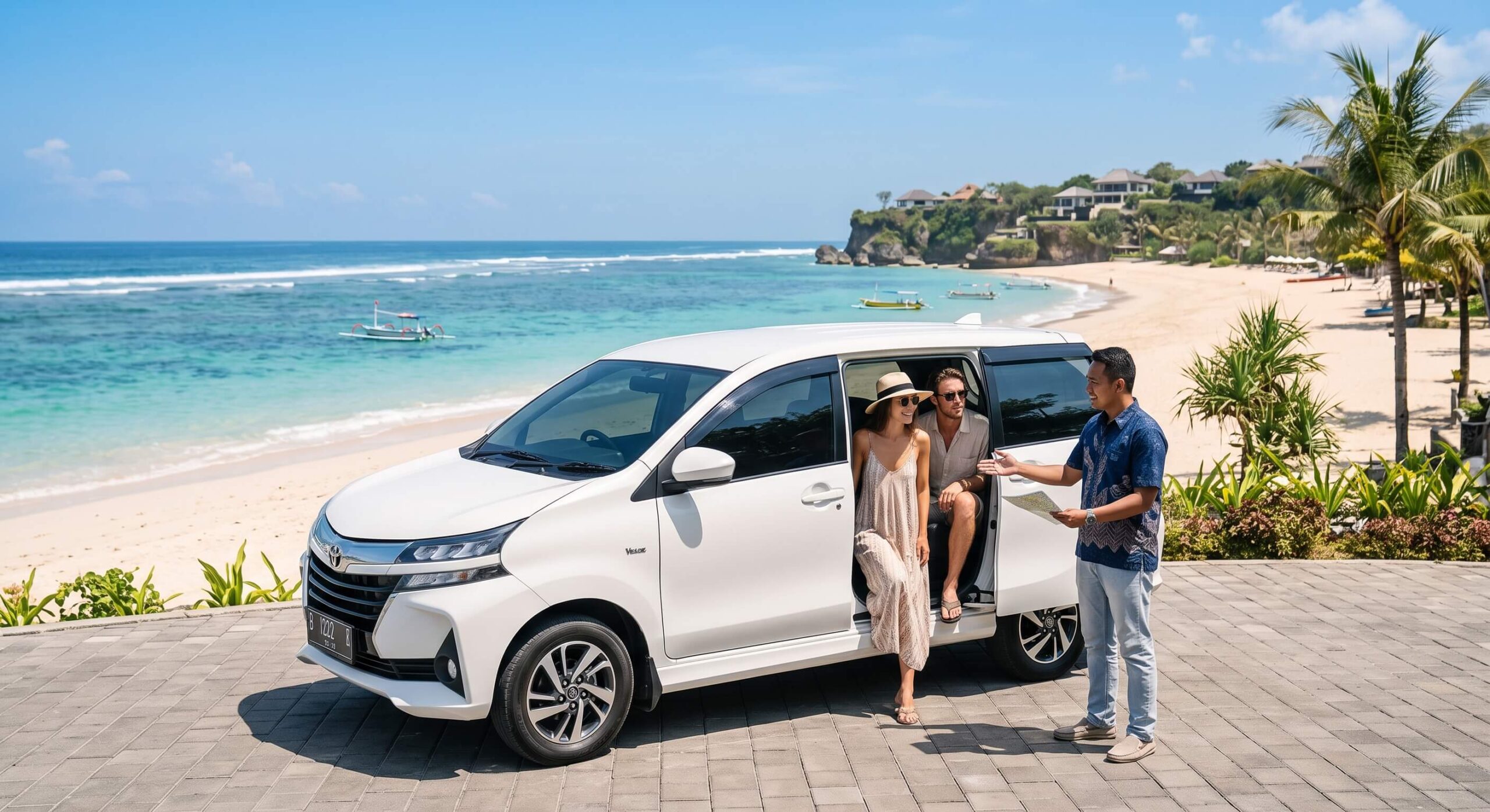 Mobil privat untuk perjalanan half day